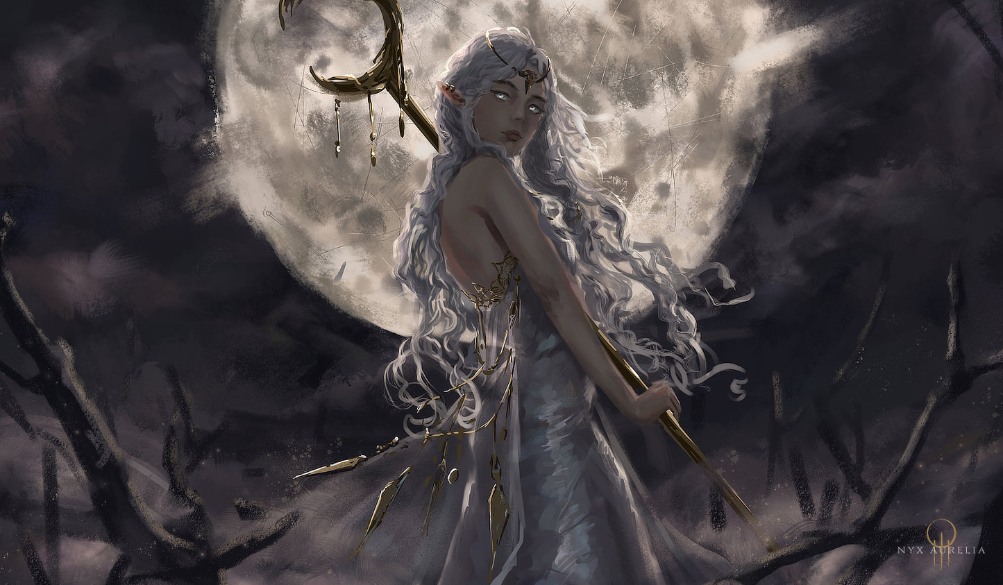 Lady of the Moon - Playmat